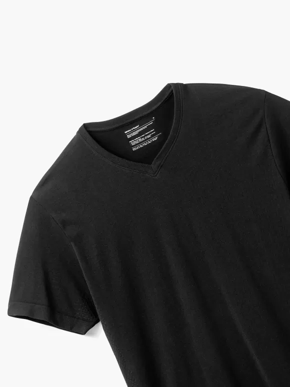 Men'S Ministry of Supply Black (V-Neck) Men'S Atlas Tee