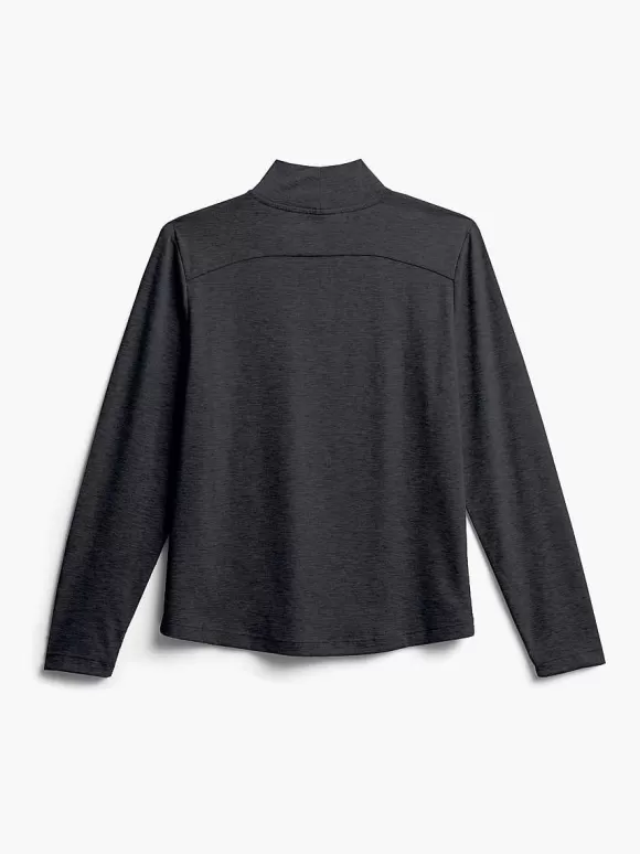 Women'S Ministry of Supply Black Women'S Composite Merino Mock Neck