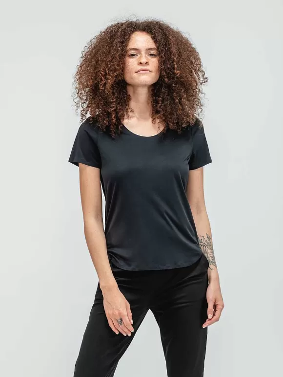 Women'S Ministry of Supply Black Women'S Luxe Touch Tee