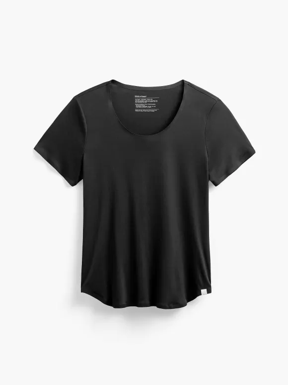 Women'S Ministry of Supply Black Women'S Luxe Touch Tee