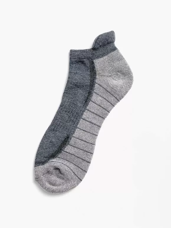 Men'S Ministry of Supply Charcoal/Light Grey Atlas Ankle Sock