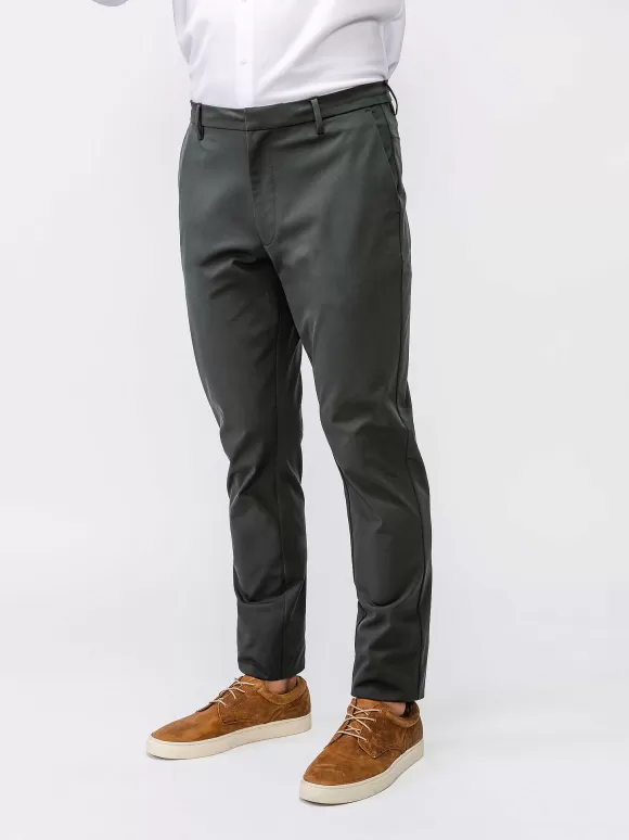 Men'S Ministry of Supply Dark Olive Men'S Kinetic Pant