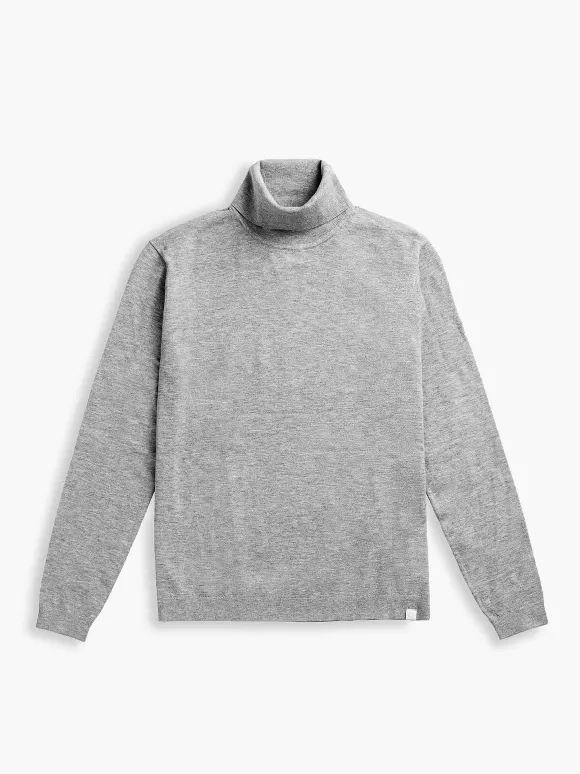 Men'S Ministry of Supply Grey Heather Men'S Atlas Air Turtleneck