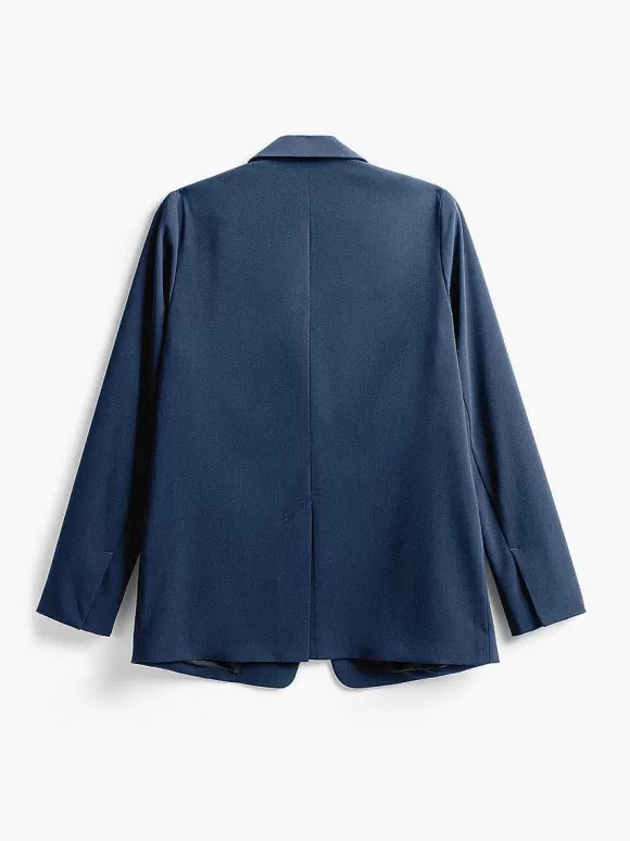 Women'S Ministry of Supply Indigo Heather Women'S Velocity Oversized Blazer