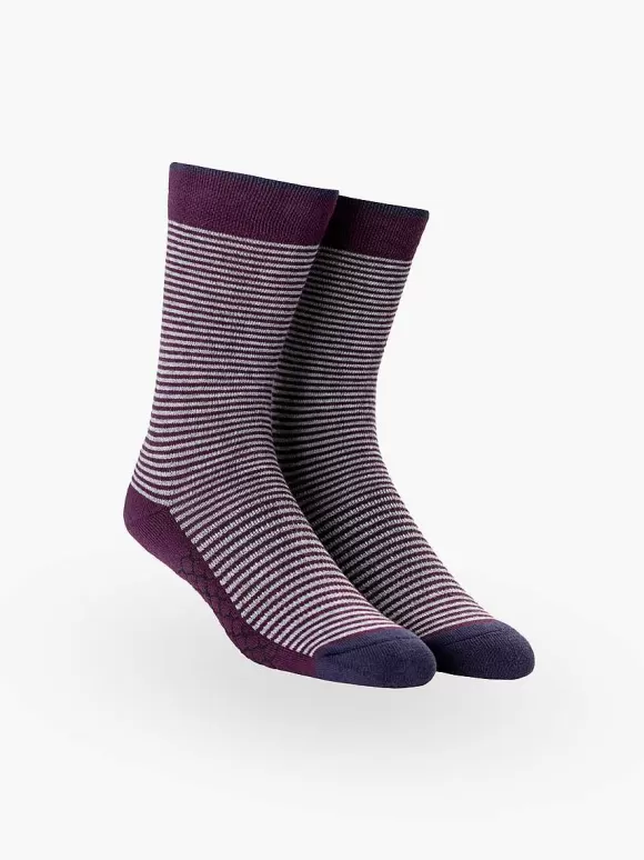 Men'S Ministry of Supply Narrow Stripe Atlas Crew Sock