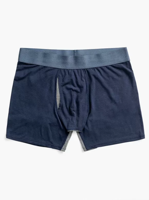 Men'S Ministry of Supply Navy Men'S Composite Merino Boxer Brief