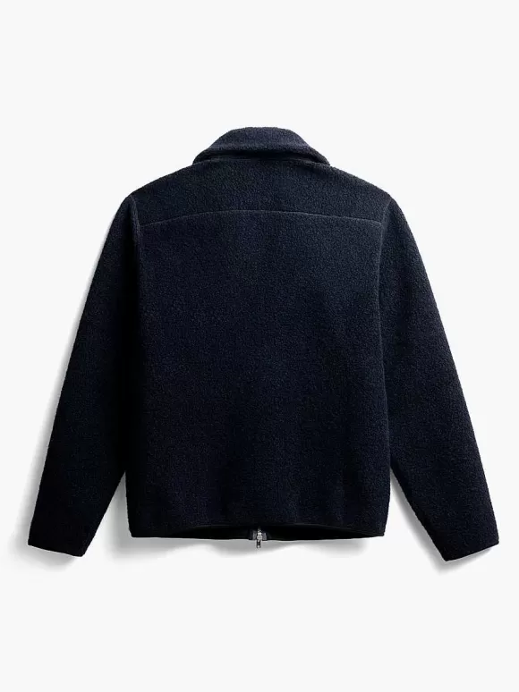 Men'S Ministry of Supply Navy Men'S Composite Merino Ecofleece Jacket