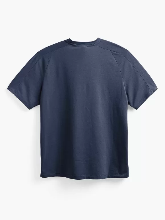 Men'S Ministry of Supply Navy Men'S Composite Merino Raglan Tee