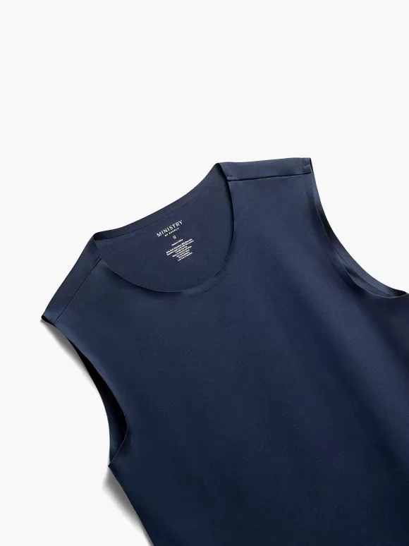 Women'S Ministry of Supply Navy Women'S Luxe Touch Tank