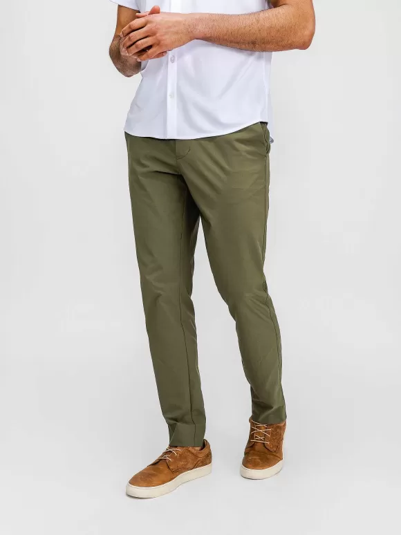 Men'S Ministry of Supply Olive Men'S Pace Poplin Chino