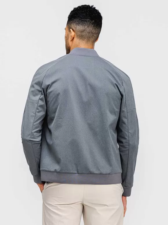 Men'S Ministry of Supply Slate Grey Men'S Kinetic Bomber Jacket