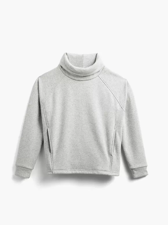 Women'S Ministry of Supply Soft Marble Women'S Hybrid Fleece Funnel Neck