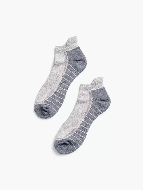 Men'S Ministry of Supply Stone/Light Grey Atlas Ankle Sock