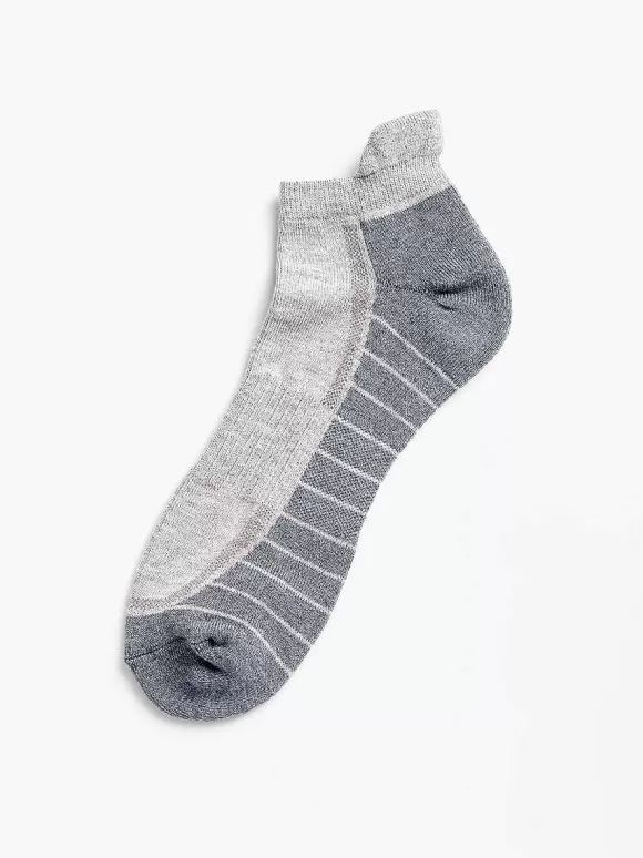 Men'S Ministry of Supply Stone/Light Grey Atlas Ankle Sock