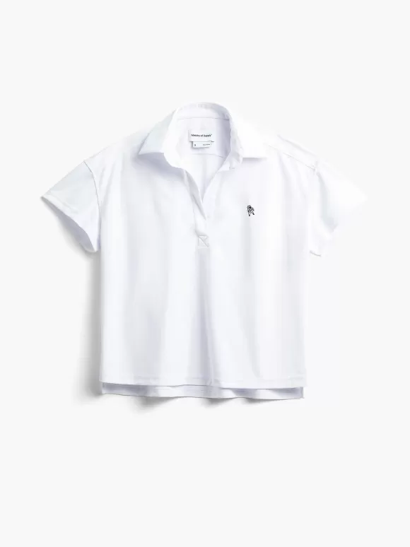 Women'S Ministry of Supply White [Apollo X Limited Edition] Women'S Apollo Polo