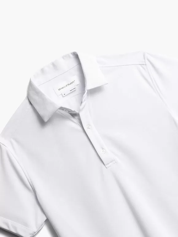 Men'S Ministry of Supply White Men'S Apollo Polo