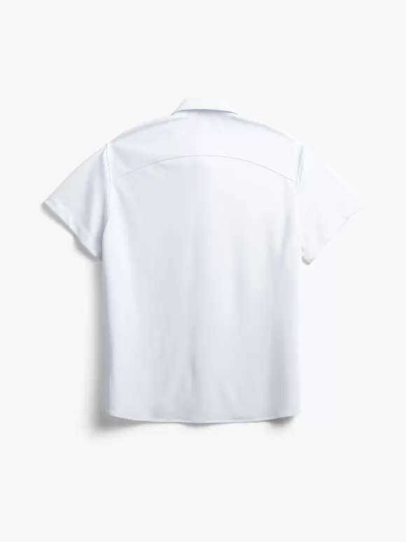 Men'S Ministry of Supply White Men'S Apollo Short Sleeve Sport Shirt