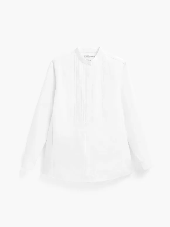 Women'S Ministry of Supply White Women'S Aerozero° Tuxedo Shirt