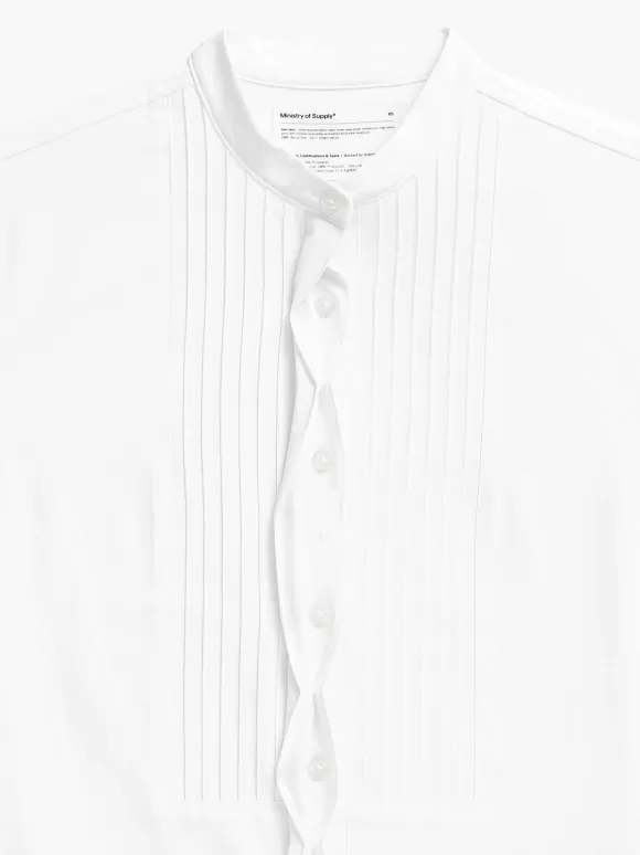 Women'S Ministry of Supply White Women'S Aerozero° Tuxedo Shirt