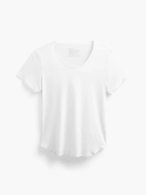 Women'S Ministry of Supply White Women'S Luxe Touch Tee